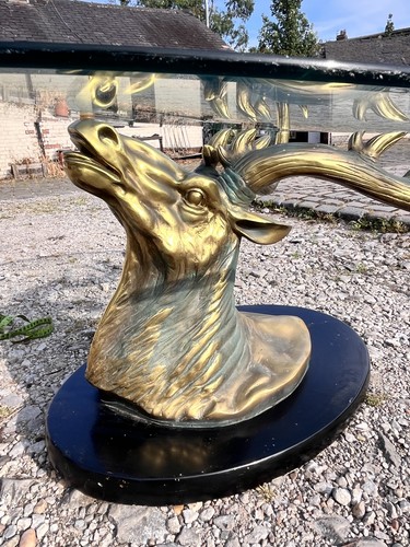 Mid century faux brass - , stag