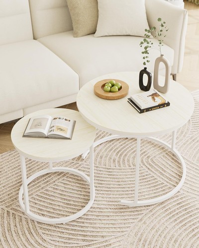Heyzoey round coffee tables - coffee,