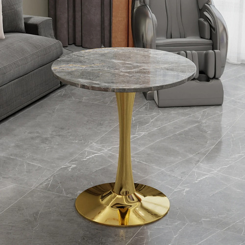 Coffee table marble - marble, gold