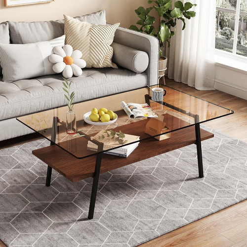 Glass coffee table for - table, living