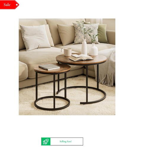 Set round coffee tables - 2,