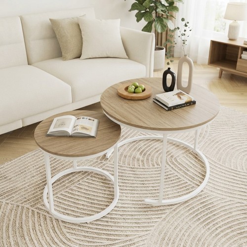Round coffee tables set 2 - set,