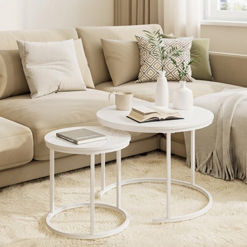 Round coffee tables set 2 - coffee, of