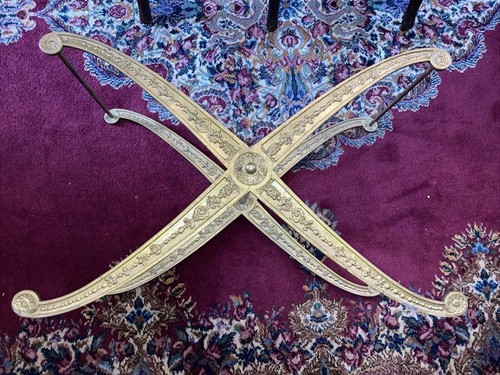 Mid century gold - metal, cross