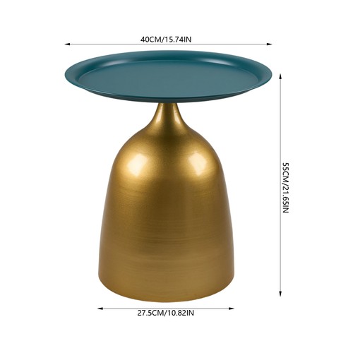 Metal round side table sofa - side,