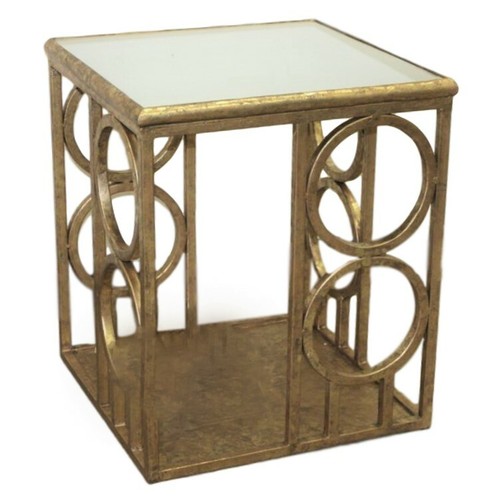 Mid century modern gold iron - century,